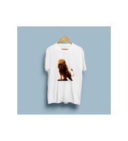 Oversize Aslan / lion tasarımlı unisex T-shirt