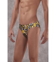 Erkek Mavi Leopar Desenli Slip 1407