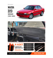 MAZDA 323 SEDAN (1991-1995) Uyumlu Torpido Örtüsü Torpido Kılıfı - Siyah