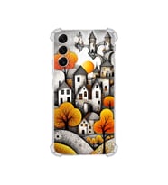 PrintiFy Samsung Galaxy S22 Plus ile Uyumlu Düşlerin Dansı Serisi Göçebe Şatolar Tasarımlı Uv Baskılı Köşe Korumalı Antişok Kılıf