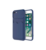 Apple iPhone 8 Uyumlu Kılıf Zore Kartix Kapak (Lacivert)