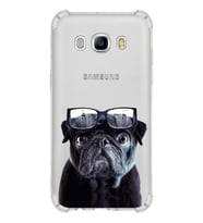 PrintiFy Samsung Galaxy J5 2016 Uyumlu Köpek 3 Baskılı Şeffaf Köşe Korumalı Antişok Kılıf