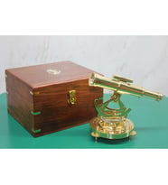 Ahşap Kutulu Pusulalı Dürbün 17*12 Cm