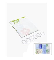 Çift Kanatlı PVC Duş Perdesi 12 Halkalı 90x180 cm Su Geçirmez