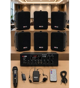 Lastvoice Soft Black Plus Paket-4 Hoparlör ve Anfi Mağaza Ses Sistemi