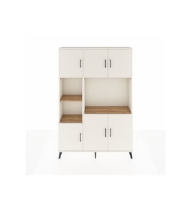 Arges Dolap 9 Raflı 6 Kapaklı 132x30x195 Aytaşı-Aytaşı/Çam