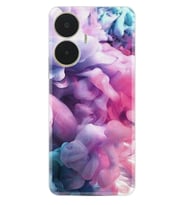 Realme C55 Kılıf Resimli Desenli Baskılı Silikon Pink Cloud 1305