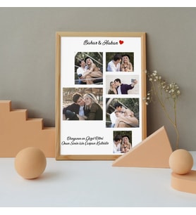 Aşk 6 Fotoğraflı 20 X 30 Çerçeve (Ahşap)