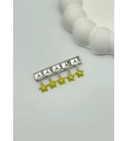 Çelik Silver Yıldızlı Sallantılı Nomi Charm - 25crm10