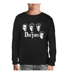 Doctor Who - The Doctors Siyah Çocuk Sweatshirt