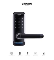 Xenon Smart Akıllı Kapı Kilidi Parmak İzi Dokunmatik Şifre Girişli Siyah