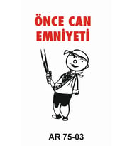 İŞ GÜVENLİĞİ UYARI LEVHASI 1 ADET PVC 21 X 29CM