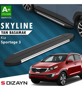 S-Dizayn Kia Sportage 3 Skyline Krom Yan Basamak 173 Cm 2010-2016 A+ Kalite