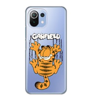 Xiaomi Mi 11 Lite Uyumlu Garfield Desenli Şeffaf Telefon Kılıfı