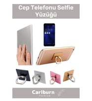 360 Derece Parmak Ucunda Dönen Cep Telefonu Tutucu Soket Yuvarlak Standı Selfie Yüzük