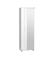Adore Mobilya Porto 10 Raflı Kapaklı ve Aynalı Ayakkabılık-Mat Beyaz 60x187x35 cm (GxYxD)