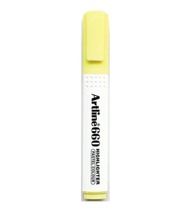 ARTLINE EK- 660 KESİK UÇ 1.0-4.0mm  HIGHLIGHTER FOSFORLU KALEM PASTEL YELLOW