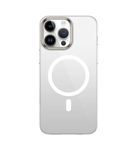 Apple iPhone 16 Pro Max Kılıf M-safe Şarj Özellikli Şeffaf Cam Arka Yüzey Zore G-Glass Kapak