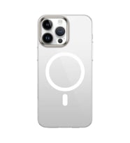 Apple iPhone 16 Pro Max Kılıf M-safe Şarj Özellikli Şeffaf Cam Arka Yüzey Zore G-Glass Kapak
