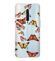 PrintiFy Oppo Reno 2Z  ile Uyumlu 1mm Slim Fit Water Color 2 Baskılı Şeffaf  Kılıf