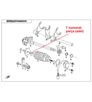 Cf Moto Nk 250 İğneli Rulman (Sekromeç Çivisi) 3-9,70 Mm Orj