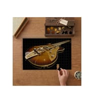 Elektro Gitar - Vintage Gitar Tasarımı 240 parça Ahşap Puzzle Ahşap Kutuda MP09622