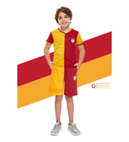 Galatasaray Orijinal Metin Oktay Çocuk T-shirt ve Şort Set (Kırmızı)