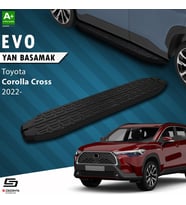 S-Dizayn Toyota Corolla Cross Evo Siyah Yan Basamak 183 Cm 2022 Üzeri