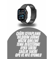 Akıllı Saat Arama Konuşma Gps Ve Nfc Özelliği 3 Kordonlu Amoled Ekran