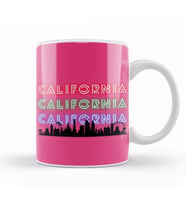 California Vintage Retro GIFT Kupa Bardak Porselen