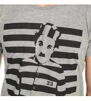 Bant Giyim - Charlie Chaplin Gri Erkek T-shirt Tişört