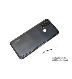 Infinix HOT 10 PLAY KASA ARKA Pil Batarya Kapağı SİYAH