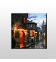 Yağmur Sonrası Kanvas Tablo 30x30cm (Karışık)