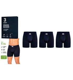 Yıldız Çamaşır Erkek Bambu Likralı Boxer (320-324) - 3 Adet
