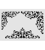 Köşe Desenler Stencil Şablon (21x30) KÖ-054