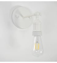 RİOLİGHT RETRO,RUSTİK, VİNTAGE,MODERN 1XE27 DUYLU MAFSALLI BEYAZ METAL APLİK