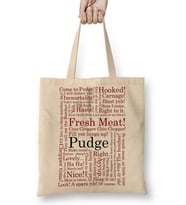 Dota 2 Pudge Typography Pudge Bez Çanta Uzun Saplı