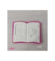 YY0587 Canım Öğretmenim Kitap Sayfası Silikon Kalıp