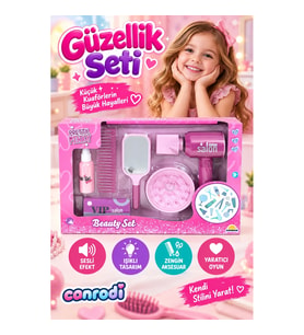 4377 Sesli ve Işıklı Saç Tasarımı Güzellik Seti -canrodi