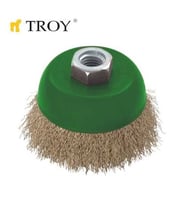 TROY 27710-100 Saçaklı Çanak Fırça (100mm) (Çok Renkli)