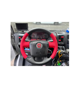 Fiat Ducato Araca Özel Dikmeli Direksiyon Kılıfı 2012-2020 (KIRMIZI KARBON)