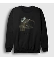 Presmono Unisex Siyah Tesseract Film interstellar Sweatshirt 245811tt