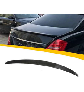Mercedes S W221 Bagaj Üstü Spoiler Parlak Siyah Spoyler Plastik İthal