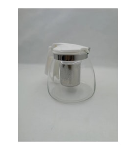 Çelik Süzgeçli Cam Demlik 900 Ml. Royaleks-8882