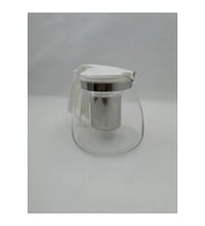 Çelik Süzgeçli Cam Demlik 900 Ml. Royaleks-8882