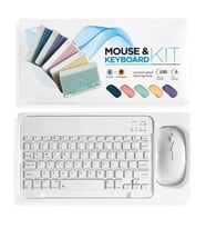 ZR20Km Beyaz Kablosuz Klye Mouse Set
