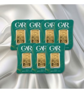 7 Adet 2.5 Gr 24 Ayar Gar Gram Altın