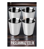 Çelik Bardak Seti 4 Adet Fazio Giacinto Design