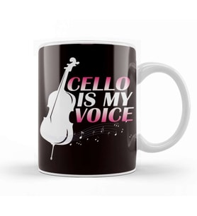 Cello Voice Cellist Musical Instrument Orchestra Musicia Kupa Bardak Porselen