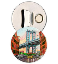 Resimli Desenli Mıknatıslı Açacaklı Magnet - Brooklyn